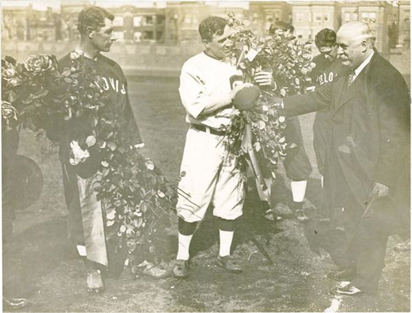 1915 Federal League Opening Day Photo w/ Joe Tinker (7x5.5")
