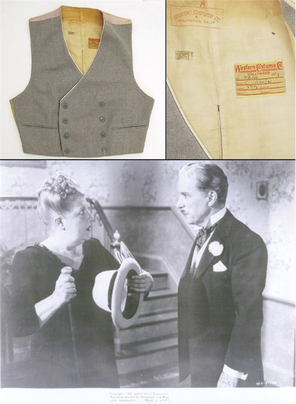 - Charlie Chaplin Vest from “Monsieur Verdoux” 1947