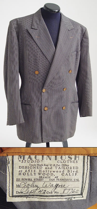 Costumes - John Wayne Jacket from “Pittsburgh” 1942