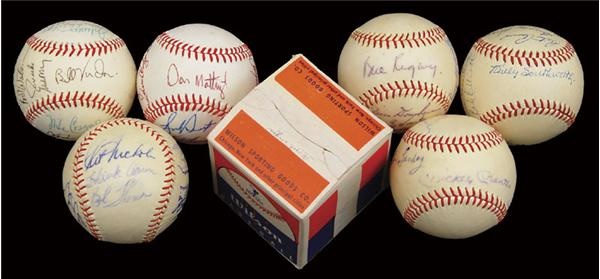 Autographed Baseballs - One Dozen Assorted Signed Baseballs