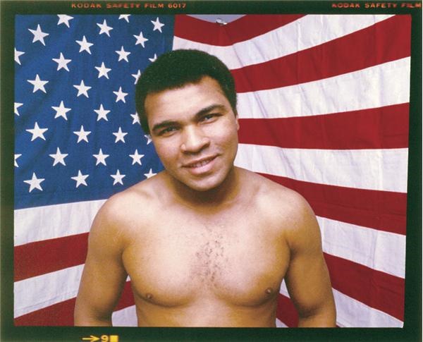 Muhammad Ali - Muhammad Ali American Flag Negative