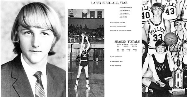 The Seth Poppel Yearbook Library - Larry Bird High School Yearbook