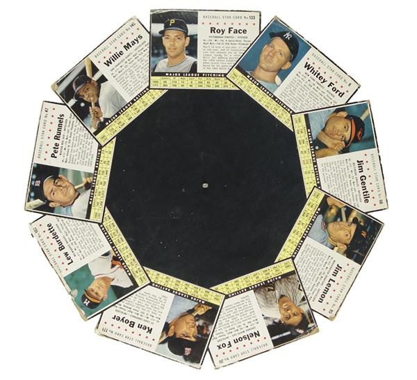 - 1961 Post Cereal Baseball Card In Store “Pinwheel” Grocery Store Display