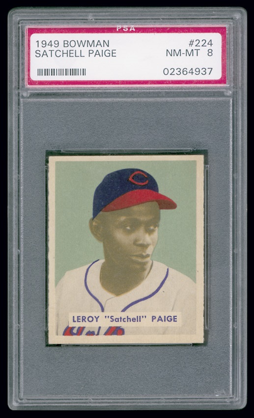 Baseball and Trading Cards - 1949 Bowman Satchell Paige #224 PSA 8