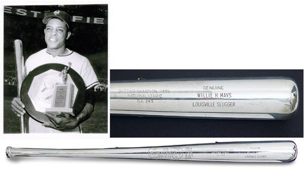 Baseball Awards - 1954 Willie Mays Silver Bat