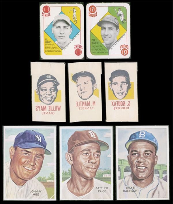 - 1951 Topps Red Back, 1973 Topps ‘53 Repints, and 1960 Topps Tattoos Sets