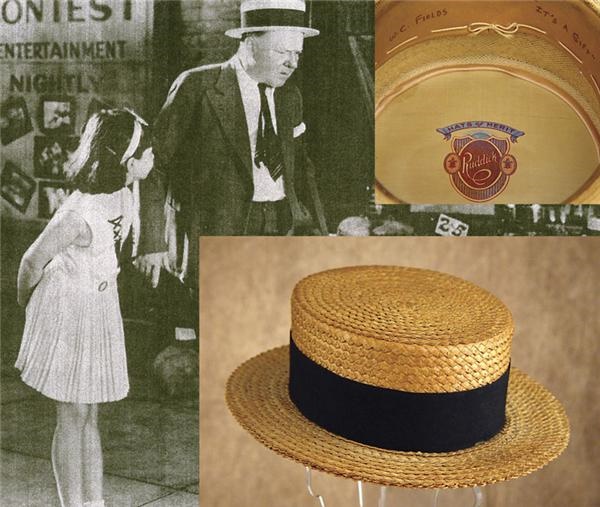 W.C. Fields Straw Hat presented to Jane Withers