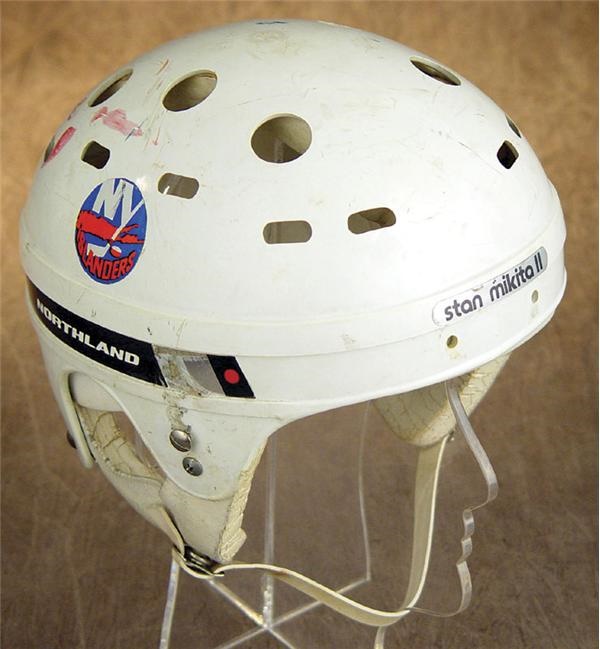 Hockey Equipment - Denis Potvin Game Worn New York Islanders Helmet