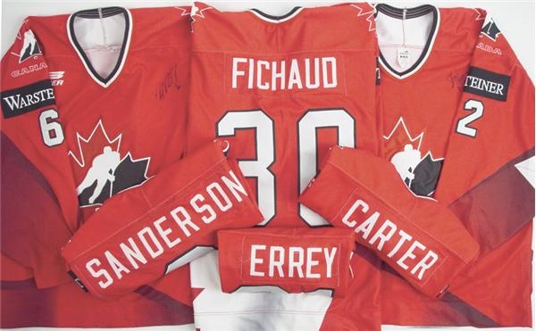 Hockey Sweaters - 1996-97 Team Canada Mens World Championships Regular Tournament red set (6)