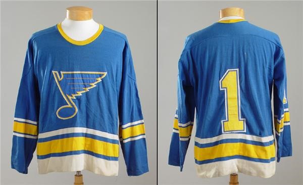 Hockey Sweaters - 1970-71 Glenn Hall St. Louis Blues Game Worn Jersey