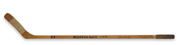 - 1960’s Stan Mikita Game Used Banana Hook Northland Stick