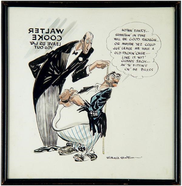 Willard Mullin - 1939 Bum Cartoon - Brooklyn Dodgers