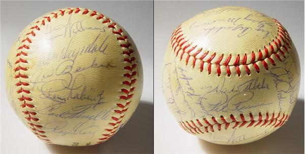 Dodgers - 1959 Los Angeles Dodgers Team Signed Baseball