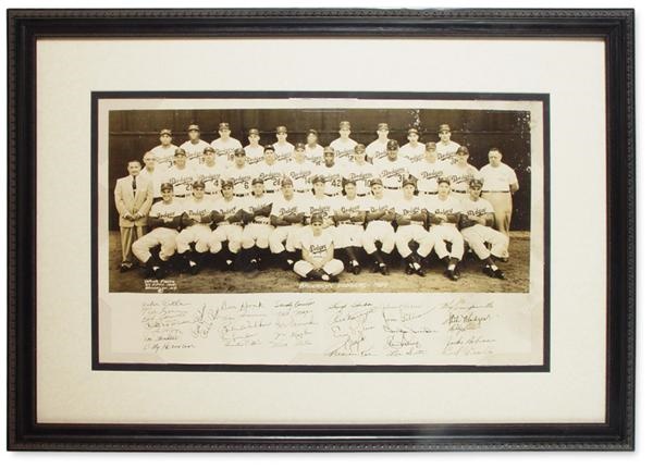 - 1954 Brooklyn Dodgers Team Photo from Junior Gilliam Estate (20x12")