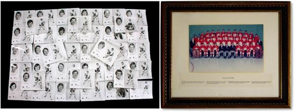 - Brad Park's 1972 Team Canada Presentational Photograph (13.5x9") and Photo Set (42)