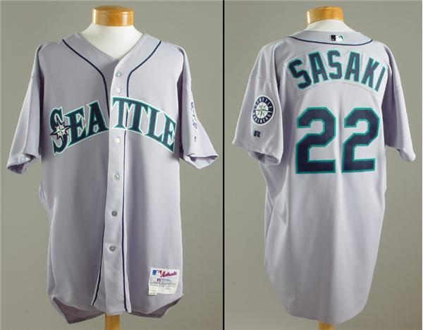 Baseball Jerseys - 2003 Kazuhiro Sasaki Game Worn Jersey