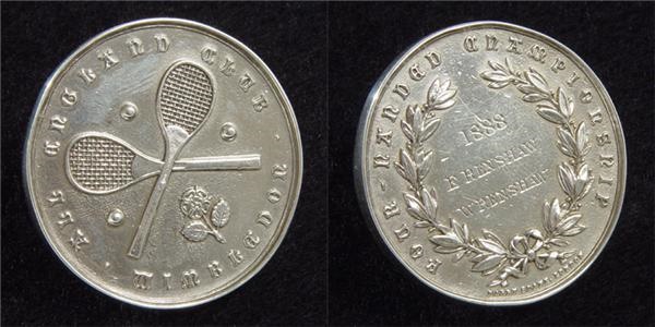 - 1888 Wimbledon Tennis Championship Medal (1.5")