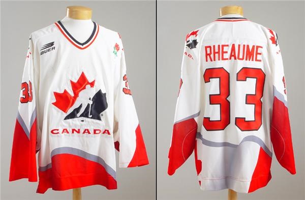 Hockey Sweaters - Manon Rheaume 1997-98 Team Canada Game Worn Jersey