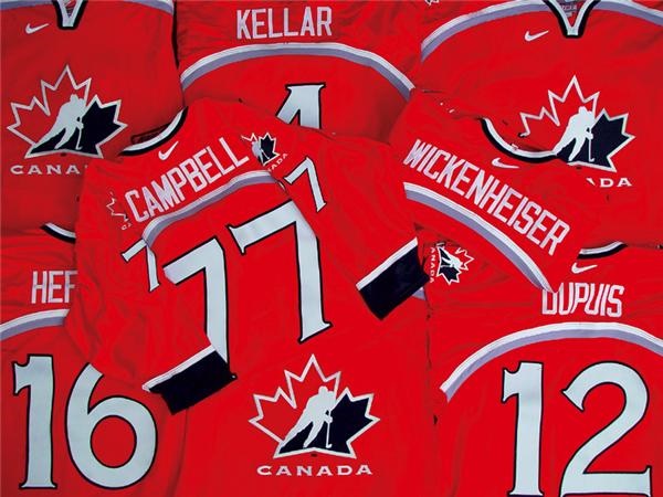Team Canada Women's 2000 World Championships Game Worn Jerseys (18)