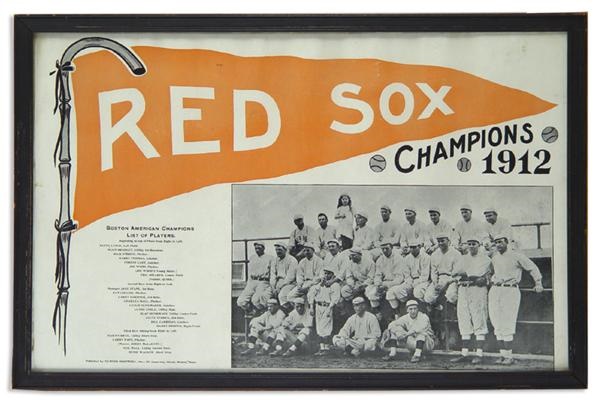 - 1912 Boston Red Sox Print (23x15")