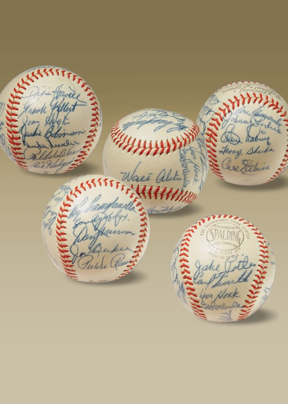 Dodgers - 1955 Brooklyn Dodgers Team Signed Baseball