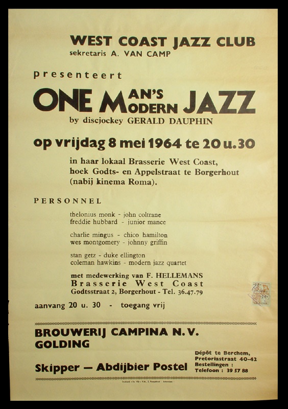 1964 John Coltrane Poster