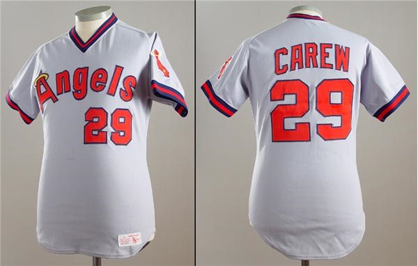 - Circa 1983 Rod Carew Game Used Jersey