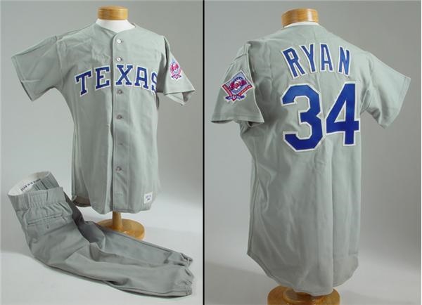 - 1993 Nolan Ryan Game Worn Complete Uniform