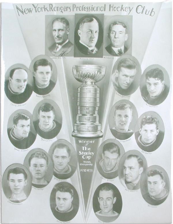 - 1932-33 New York Rangers Presentational Photo (13"x16.5")