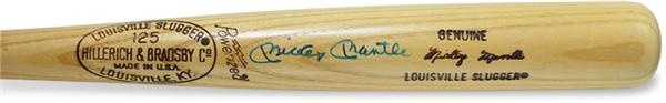 Mantle and Maris - Mickey Mantle Autograped Bat (35")