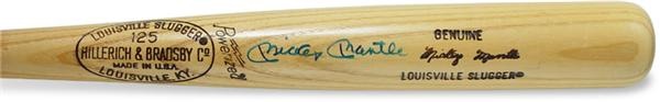 - Mickey Mantle Autograped Bat (35")