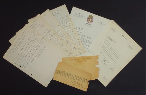 - 1930 Signed Sports Endorsement Letters (50+) with (2) Wilbert Robinson