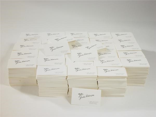Jackie Robinson - Jackie Robinson Business Card Hoard (5,000)