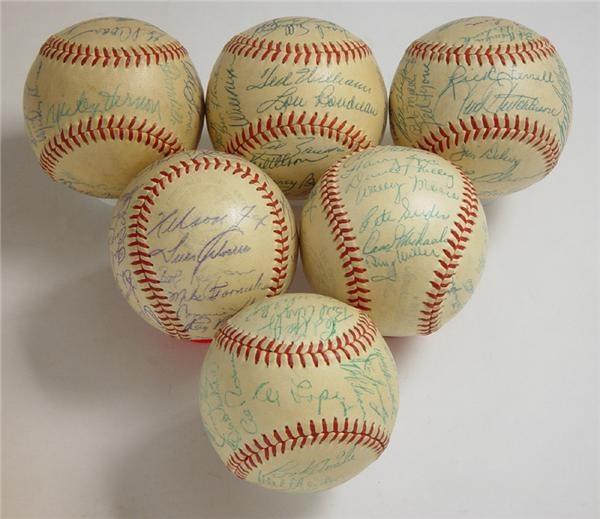 1953 American League Team Signed Baseballs (6)