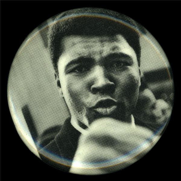 - Rare Muhammad Ali Burning Draft Card Pin
