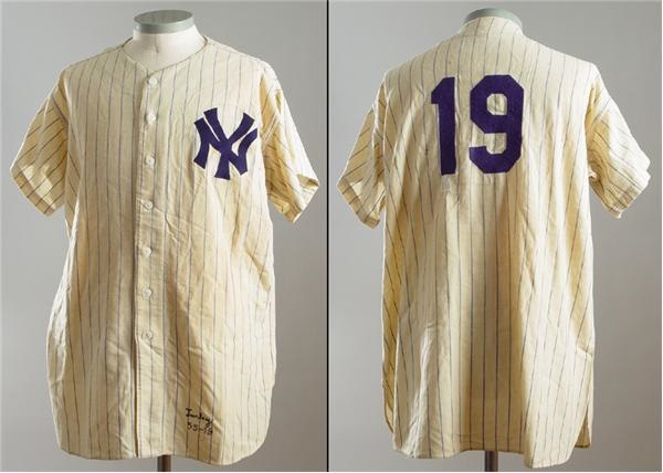NY Yankees, Giants & Mets - 1955 Bob Turley Game Worn Jersey