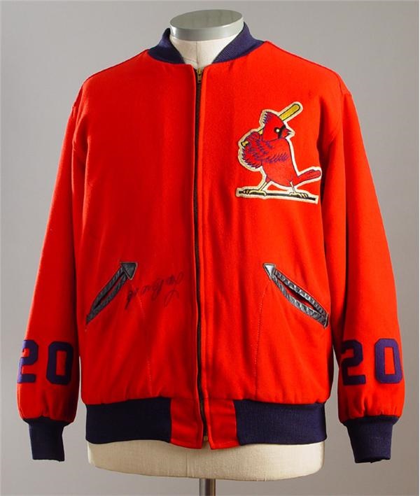 - Late 1960's Lou Brock Game Worn Cardinals Jacket