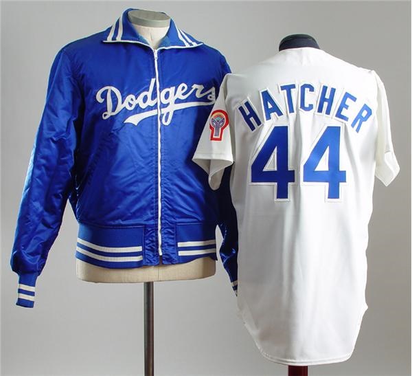 - 1981 Mickey Hatcher Los Angeles Dodgers Game Used Jersey & Jacket