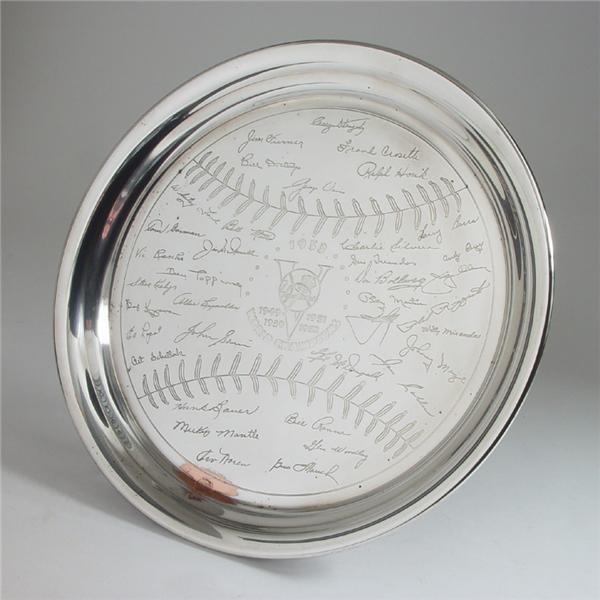 1953 Siverplate World Series Championship Tray