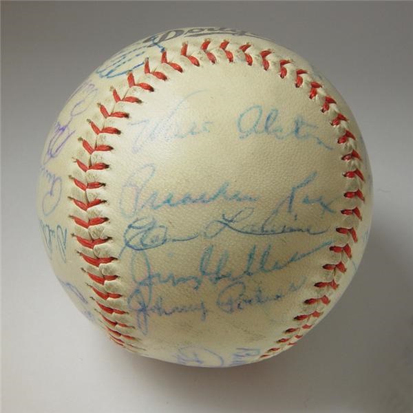 - 1954 Brooklyn Dodgers Team Signed Baseball