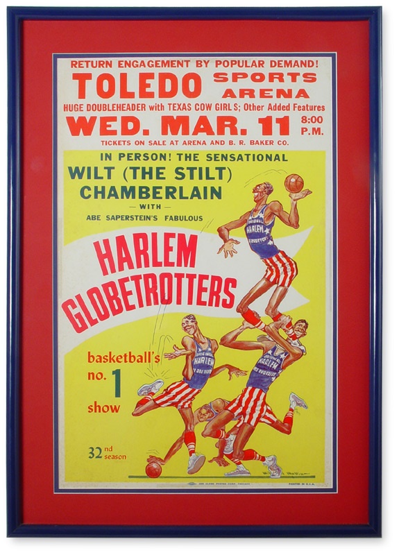 - 1959 Globetrotters Broadside with Wilt Chamberlain