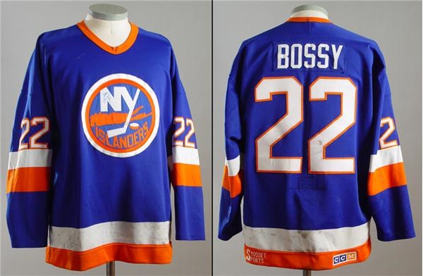 Hockey Sweaters - 1985-86 Mike Bossy NY Islanders Game Worn Jersey