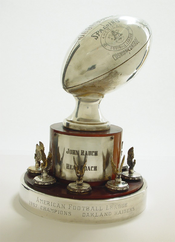 Football - 1967 Oakland Raiders AFL Championship Trophy
