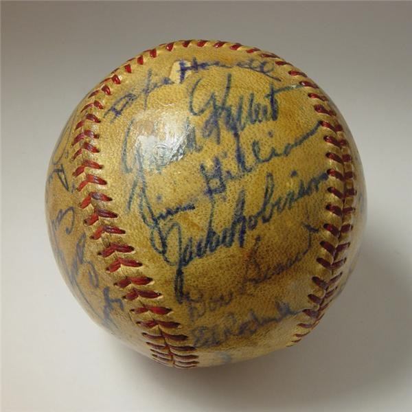 Turk Karem Collection - 1955 Brooklyn Dodgers Team Signed Baseball