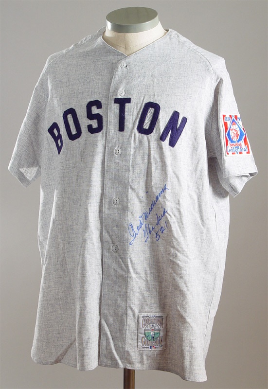 - Ted Williams Autographed Jersey