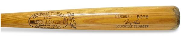 - 1977-79 Johnny Bench Game Used Bat (35.5")
