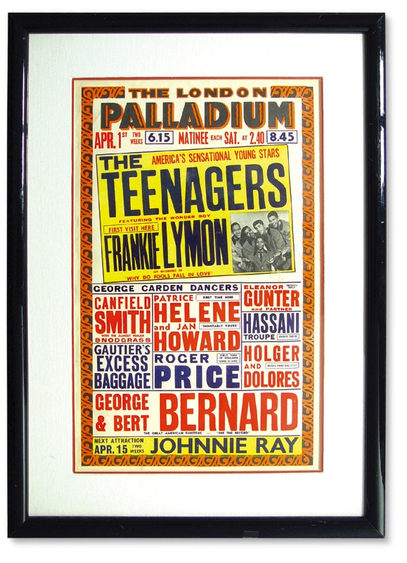 Rock Posters - 1957 Frankie Lymon Poster (12.5"x20")
