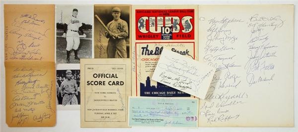 - Impressive Baseball Hall Of Fame Signature Collection (10)