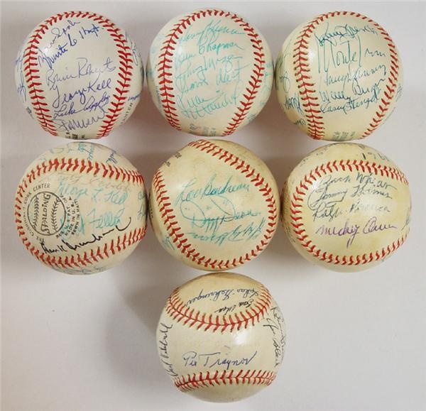 - Hall Of Fame Game, Old Timers & More Signed Baseball Collection (11)