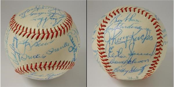 NY Yankees, Giants & Mets - 1959 New York Yankees Team Signed Baseball
